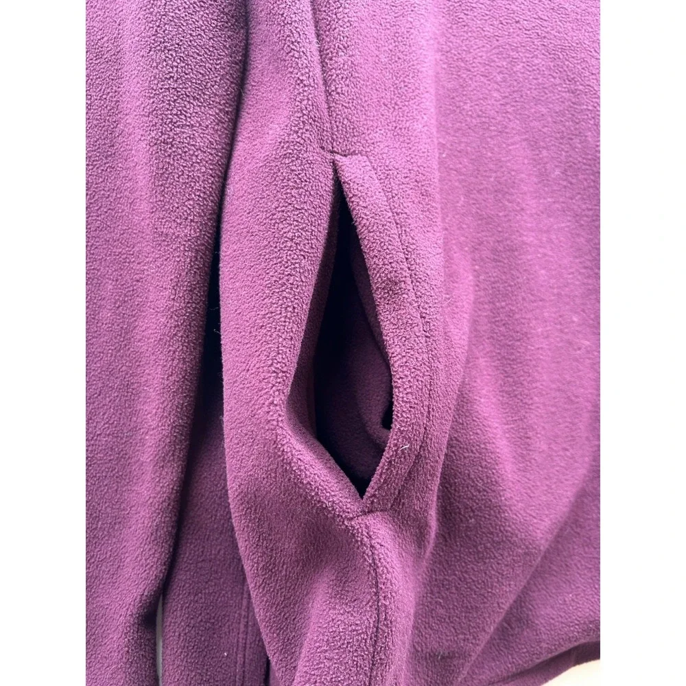 Eddie Bauer Sweater Womens Med‎ Pullover Plum Eco Friendly Cozy Recycled Fleece